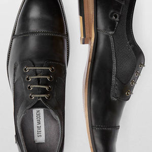 New Steve Madden Jaceon Dark Gray Cap Toes Sz 8.5